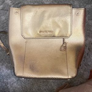 Gold Michael Kors backpack